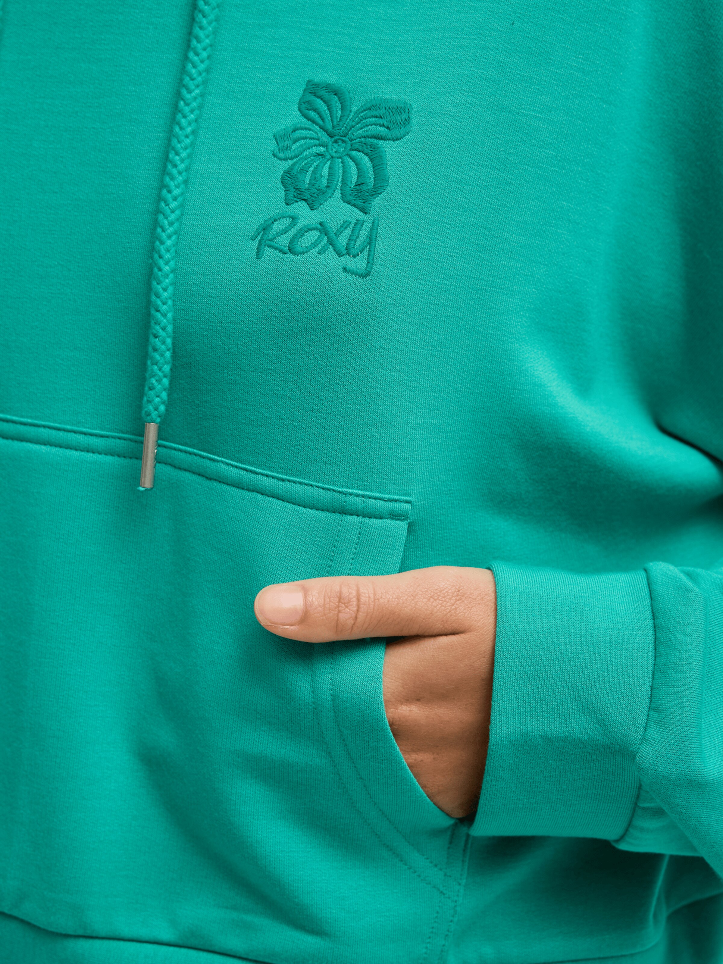 ROXY Sweatshirt 'Surfing By Daylight' in Green