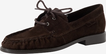 Tamaris - Zapatos con cordón en marrón: frente