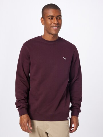 Iriedaily Regular fit Sweatshirt 'Mini Flag 2' in Purple: front