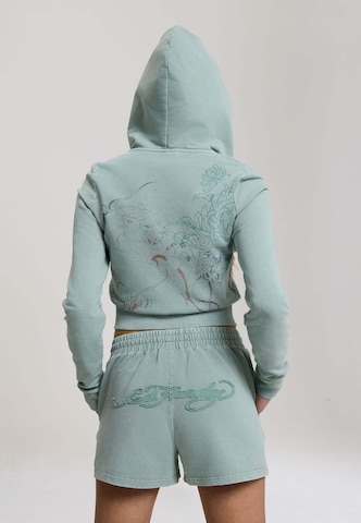Ed Hardy - Sudadera con cremallera en verde