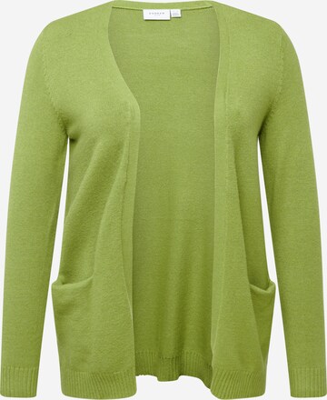 EVOKED Knit Cardigan 'Ril' in Green: front