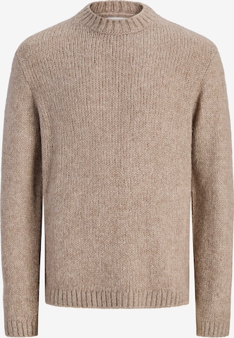 Pull-over 'JORSALAMANCO' JACK & JONES en marron : devant