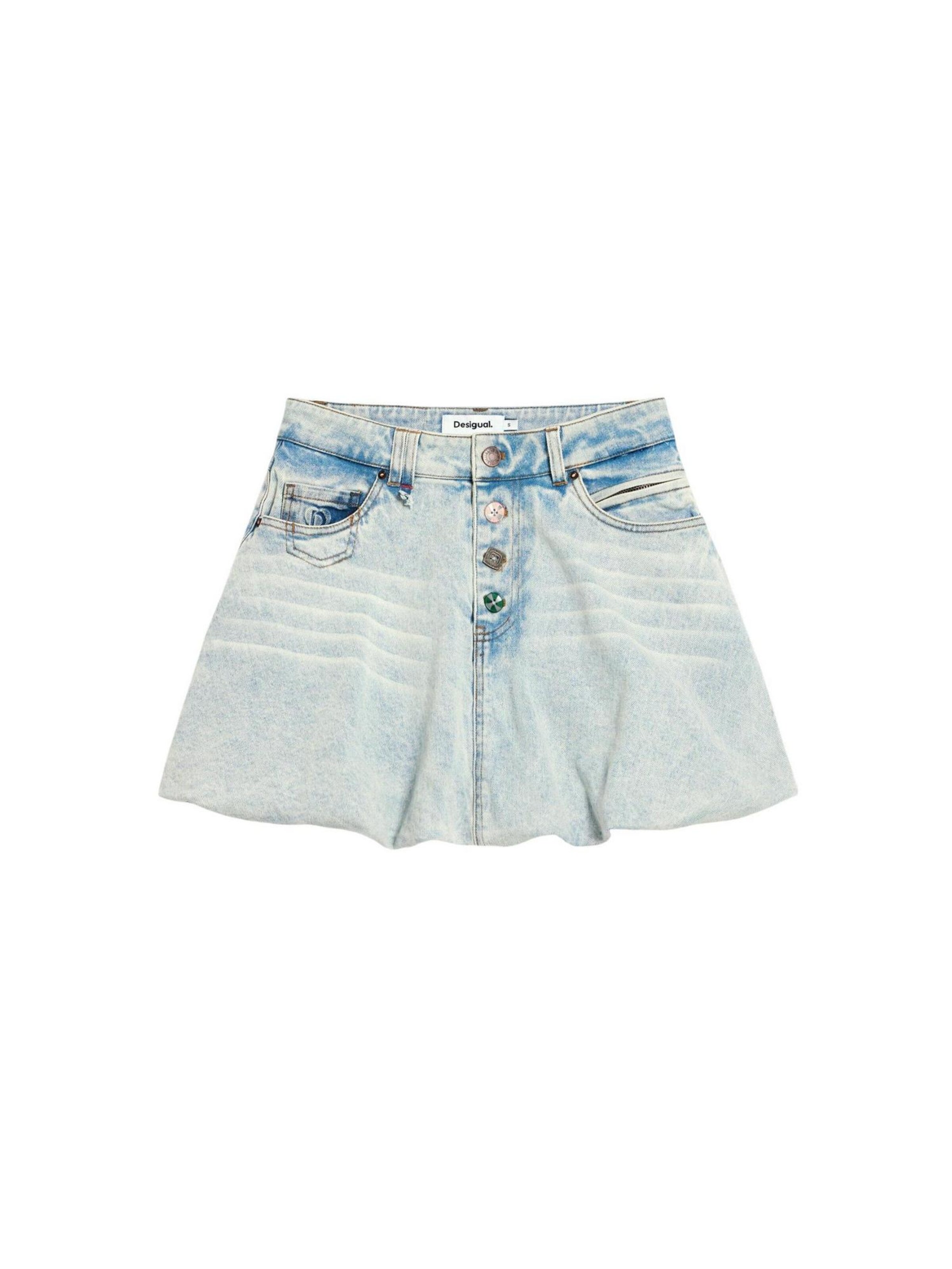 Desigual - Falda 'FAL_GLOBO 26SWFD01' en azul