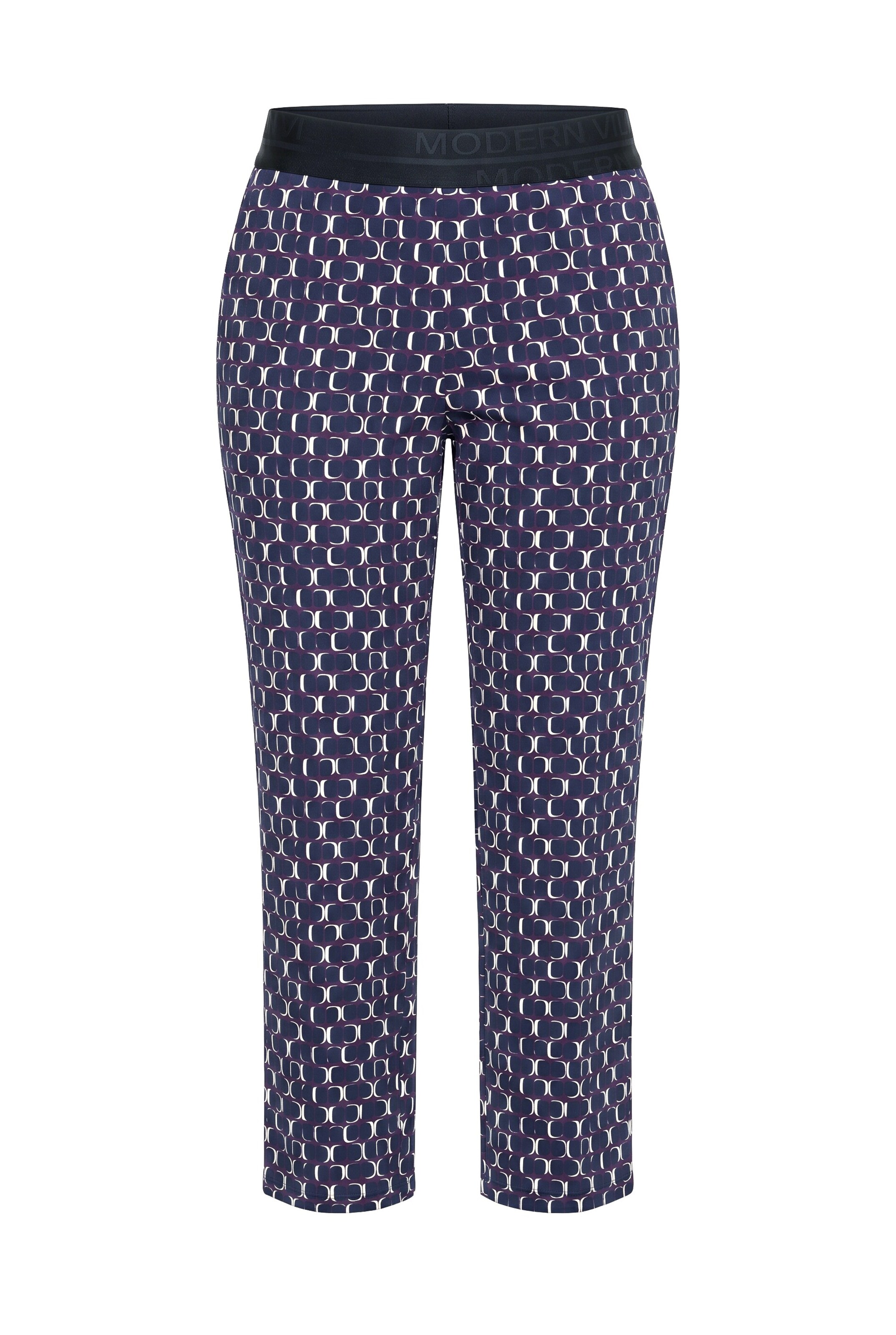 Ulla Popken Slimfit Hose 'Sienna' in Lila: Vorderseite