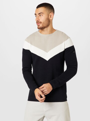 Pullover 'RÜDIGER' di Key Largo in grigio: frontale