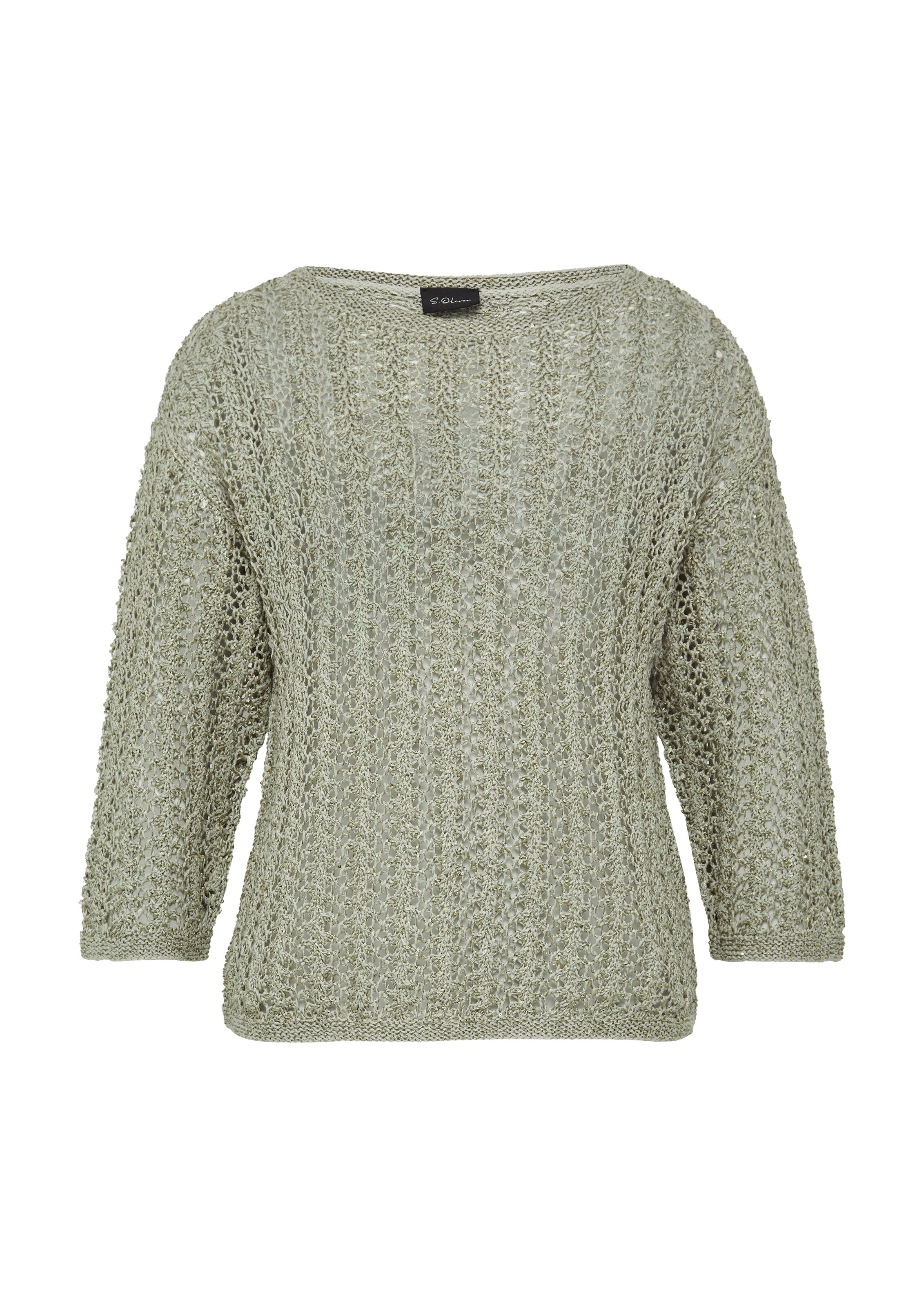 s.Oliver BLACK LABEL Pullover in Grün: Vorderseite