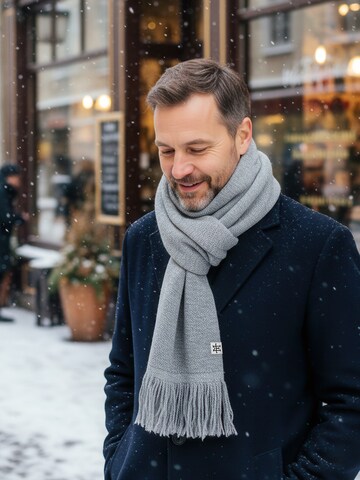 Manufaktur13 Scarf 'Fringe' in Grey