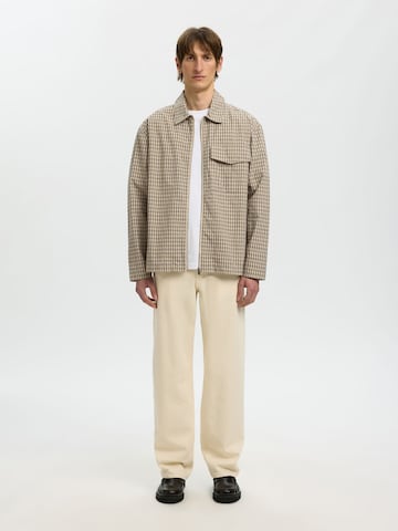 SELECTED Regular Fit Jacke in Grau
