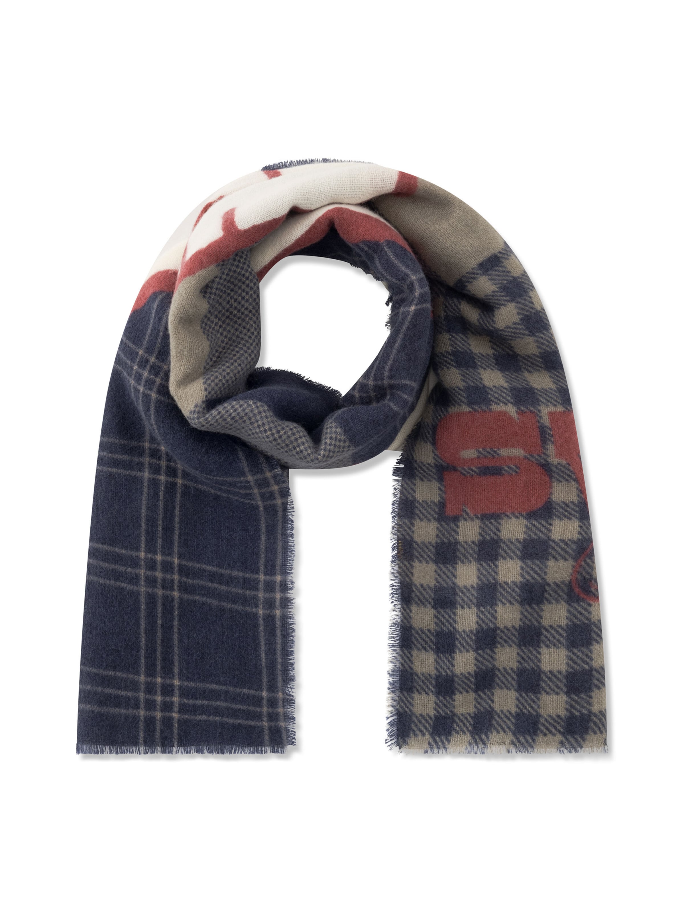 Écharpe CODELLO en bleu : devant