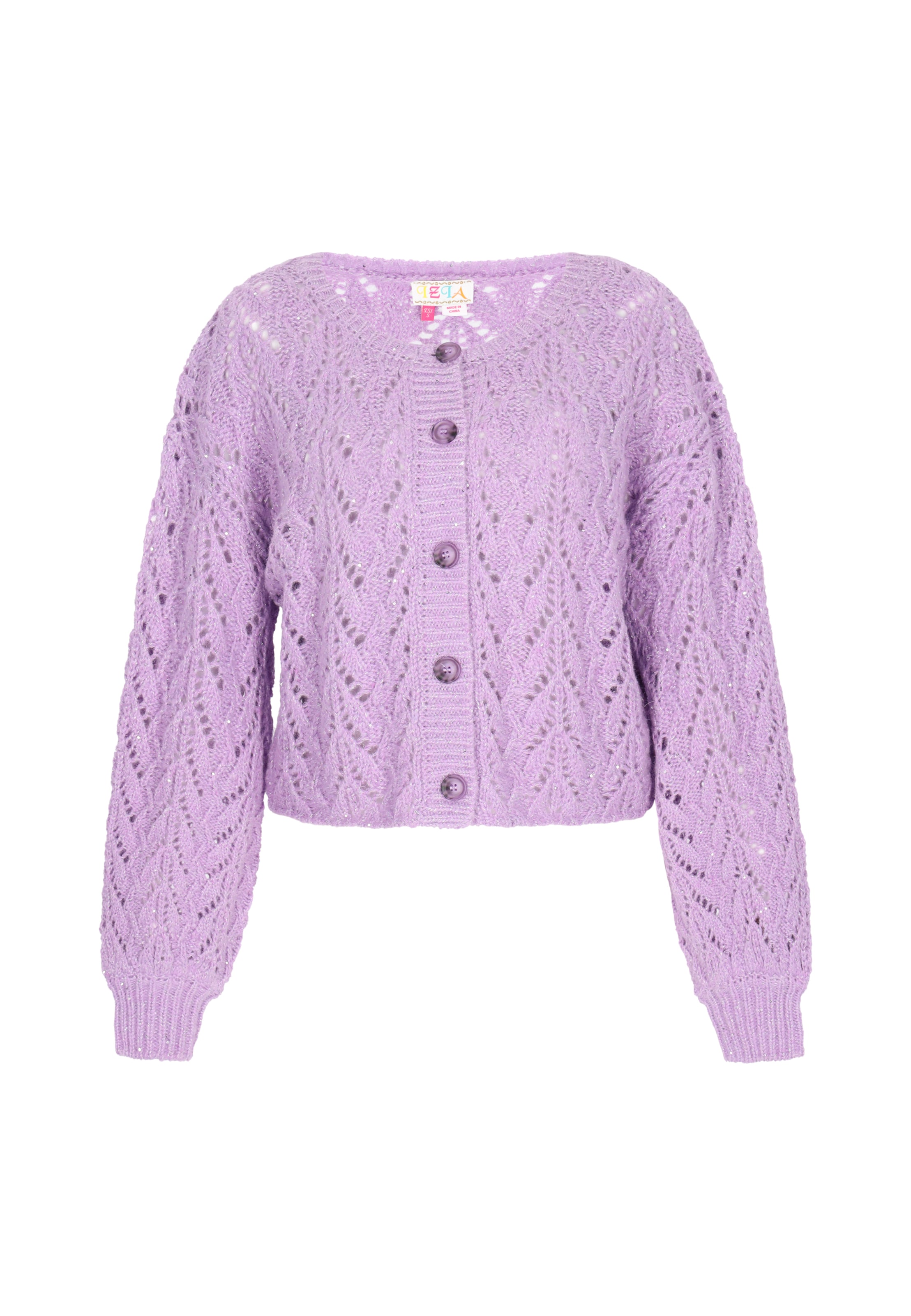 IZIA Kofta i lila: framsida