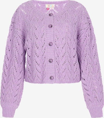 IZIA Gebreid vest in Lila: voorkant