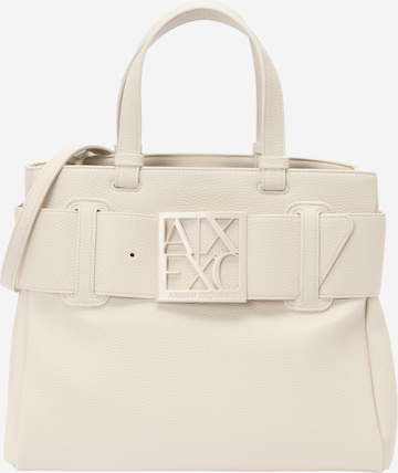 ARMANI EXCHANGE - Bolso de mano 'SUSIE' en blanco: frente
