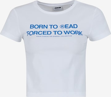 Noisy may Shirt 'NMMolly' in Wit: voorkant