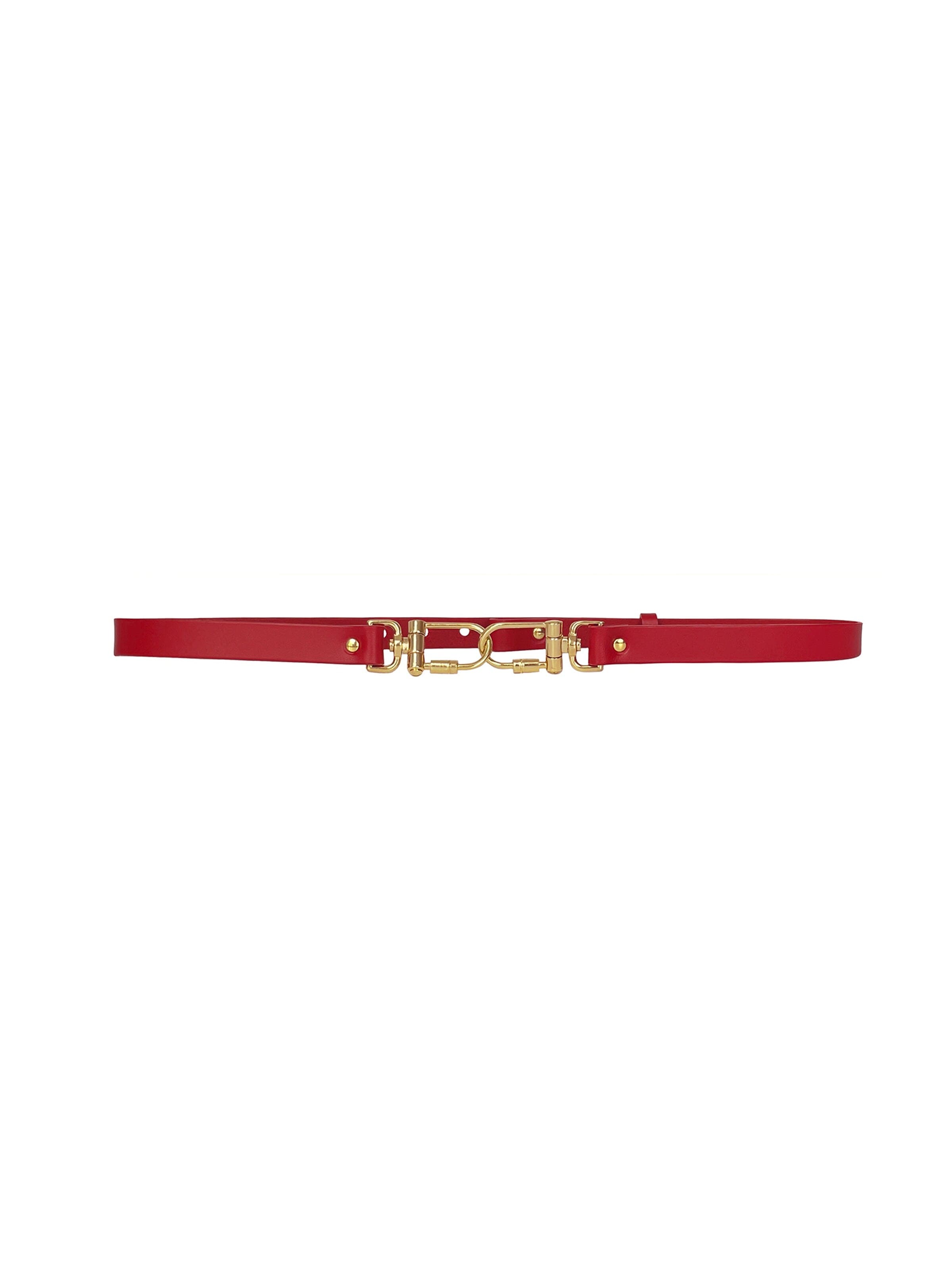 Haute Cuir Belt in Red: front