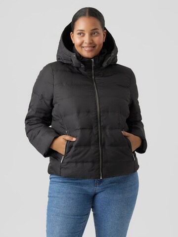 Vero Moda Curve Winter Jacket in Black: front