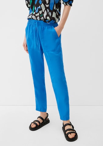 Effilé Pantalon s.Oliver en bleu : devant