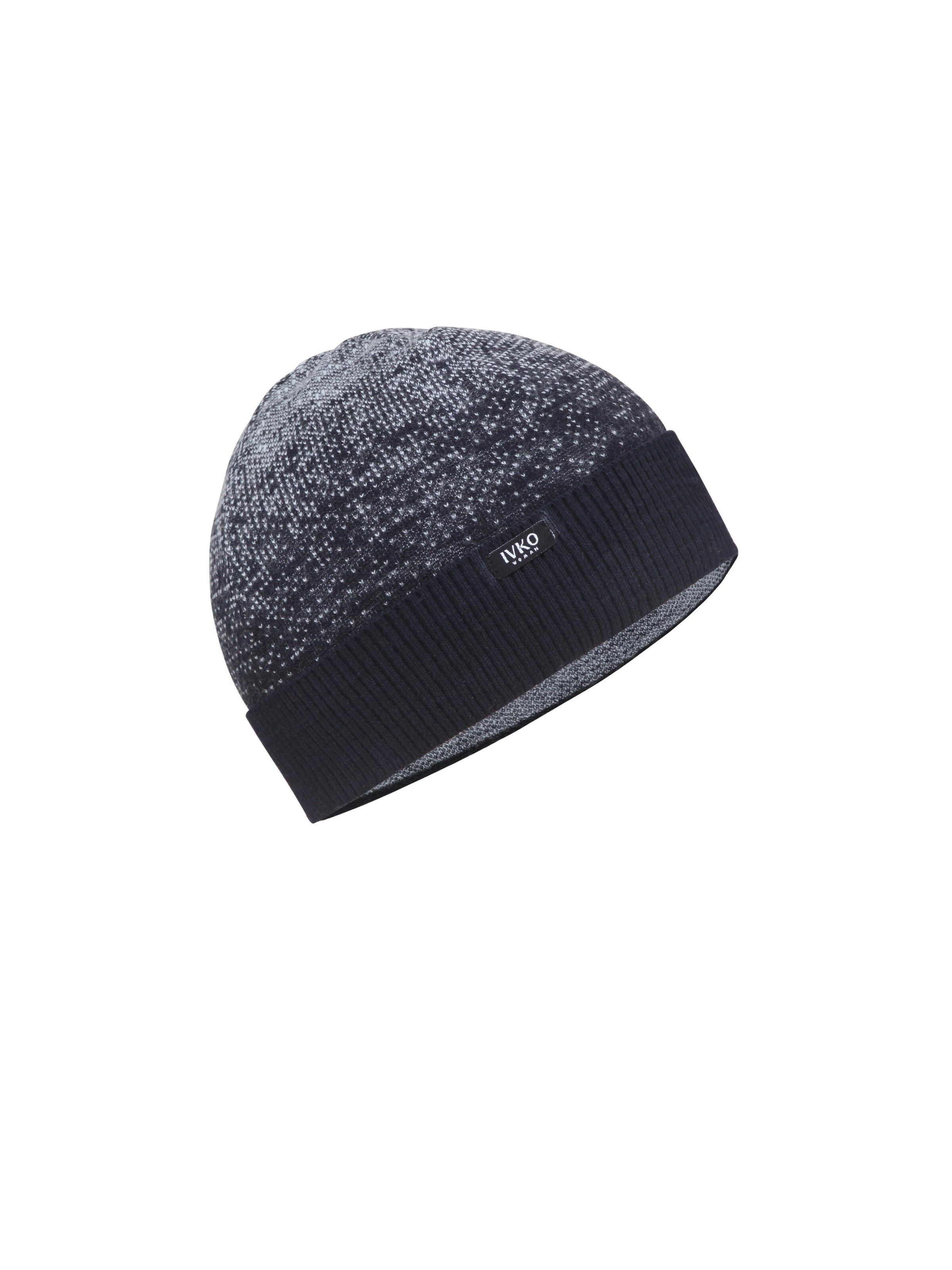 IVKO Beanie 'Murmuration' in Blue: front