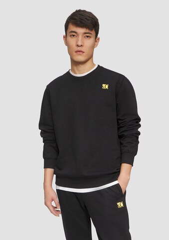 Sweat-shirt s.Oliver en noir : devant