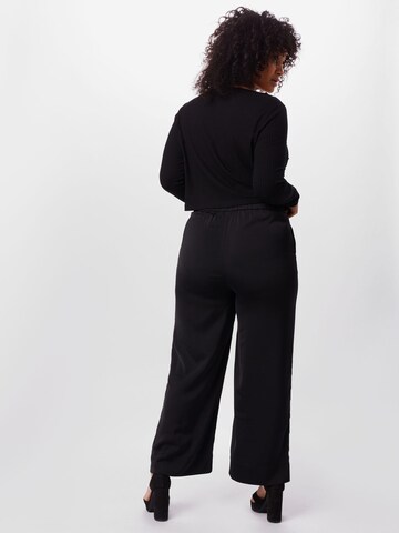 ONLY Carmakoma Szeroka nogawka Spodnie 'GISELAS' w kolorze czarny