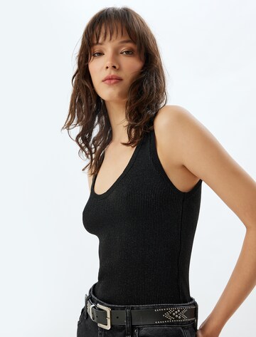 Koton Knitted Top in Black