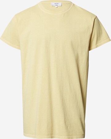 Coupe regular T-Shirt 'Luke' DAN FOX APPAREL en jaune : devant