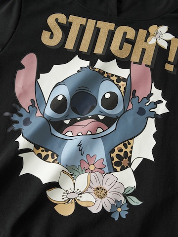 NAME IT Bluzka sportowa 'NKFJYNDA STITCH' w kolorze czarny