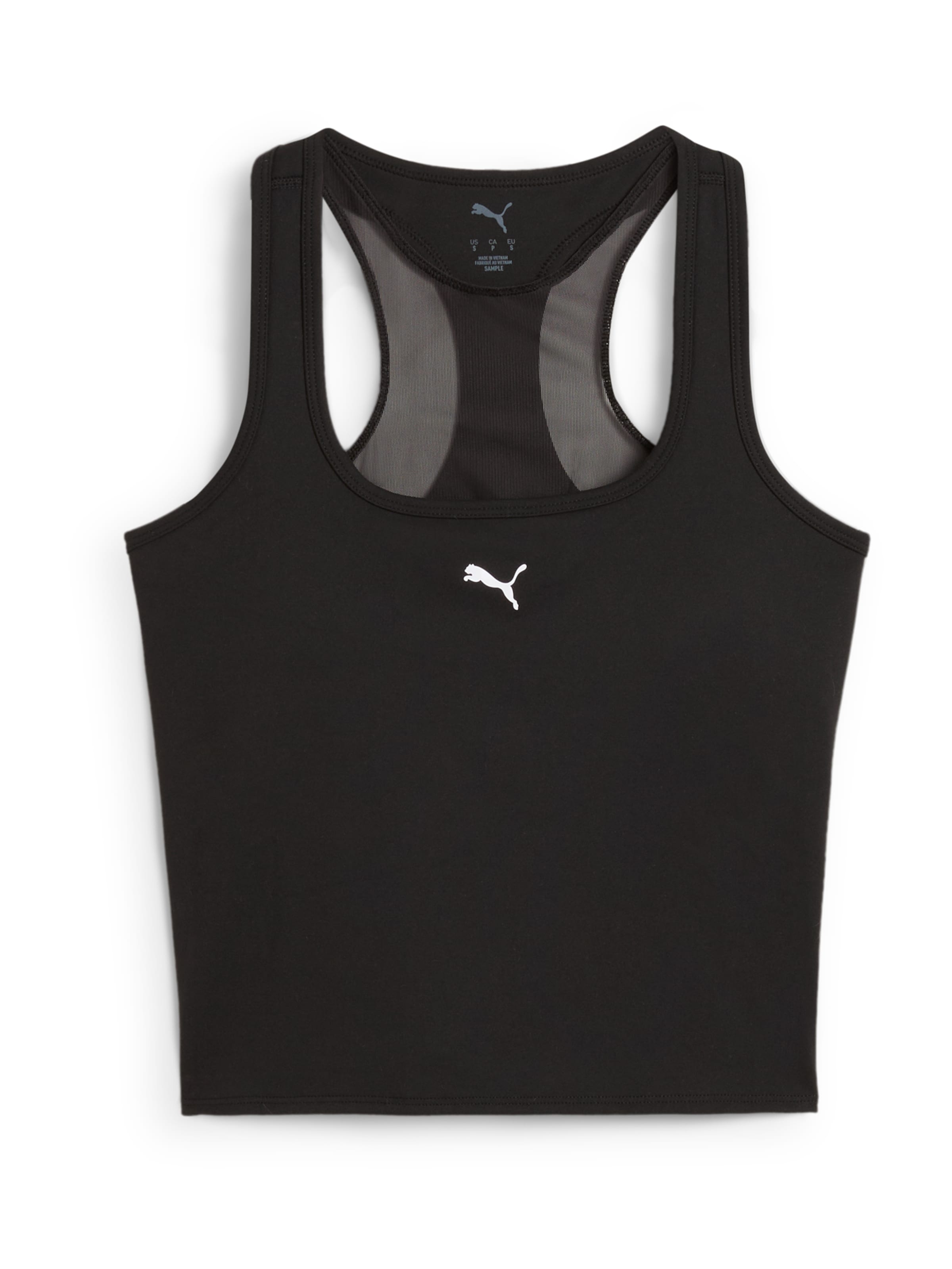 PUMA - Top deportivo 'Cloudspun' en negro: frente