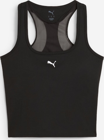 PUMA - Top deportivo 'Cloudspun' en negro: frente