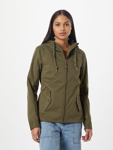 Ragwear Between-Season Jacket in Green: front