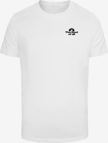 T-Shirt 'Root Of All' Mister Tee en blanc : devant