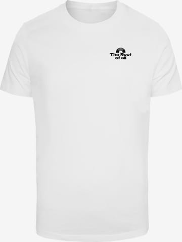 T-Shirt 'Root Of All' Mister Tee en blanc : devant