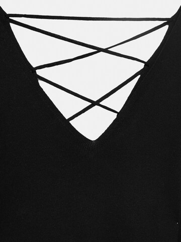 Pull&Bear Shirt in Schwarz