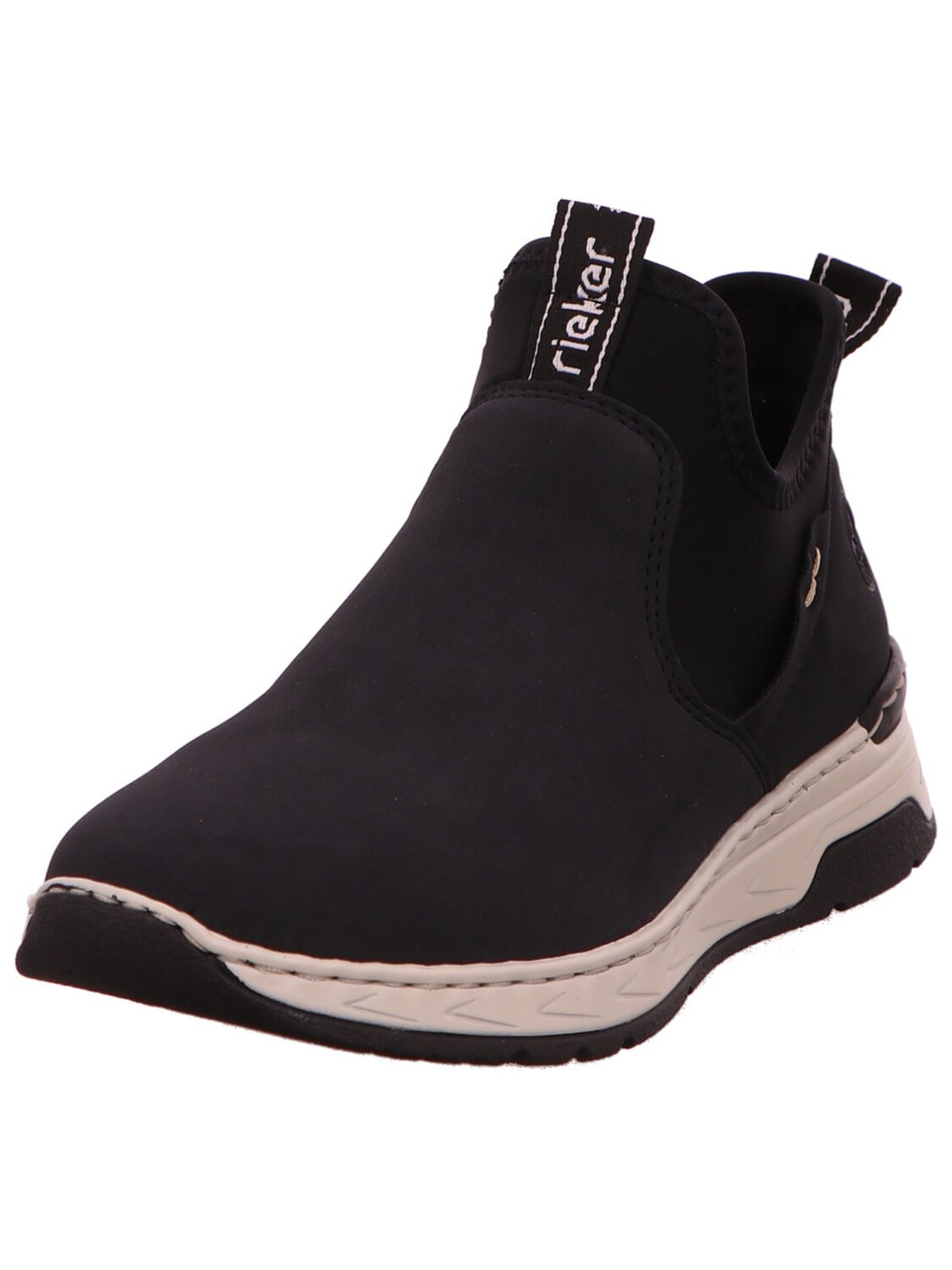 Rieker - Zapatillas sin cordones 'Stiefel Damen M0053-14 Leder-Mix in blau' en negro: frente