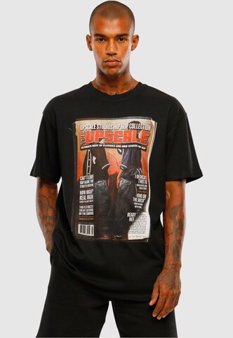 MT Upscale - Camiseta 'Upscale Magazine' en negro: frente