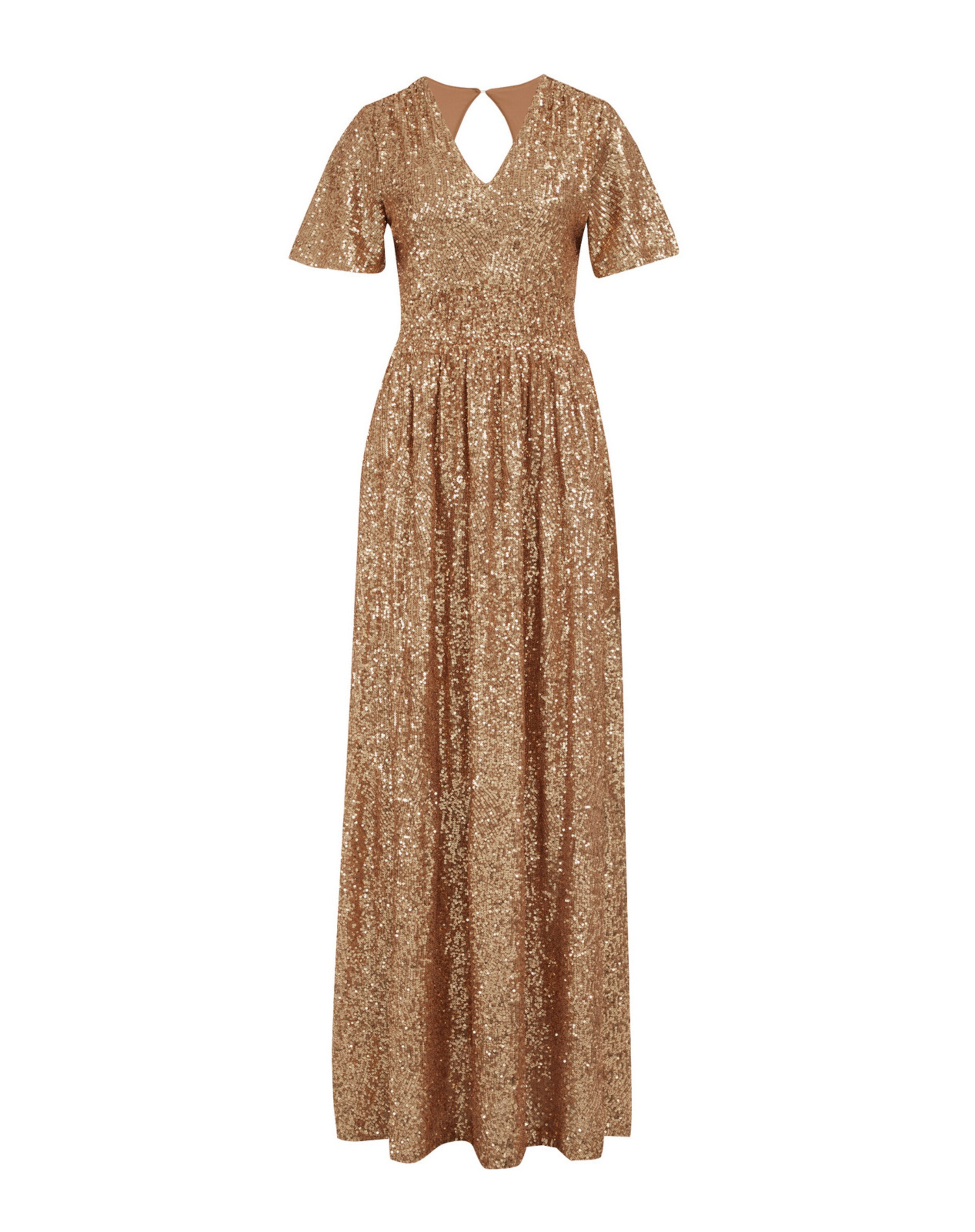 WE Fashion Estélyi ruhák - arany: elől