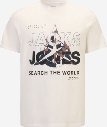 Jack & Jones Plus Shirt in Wit: voorkant