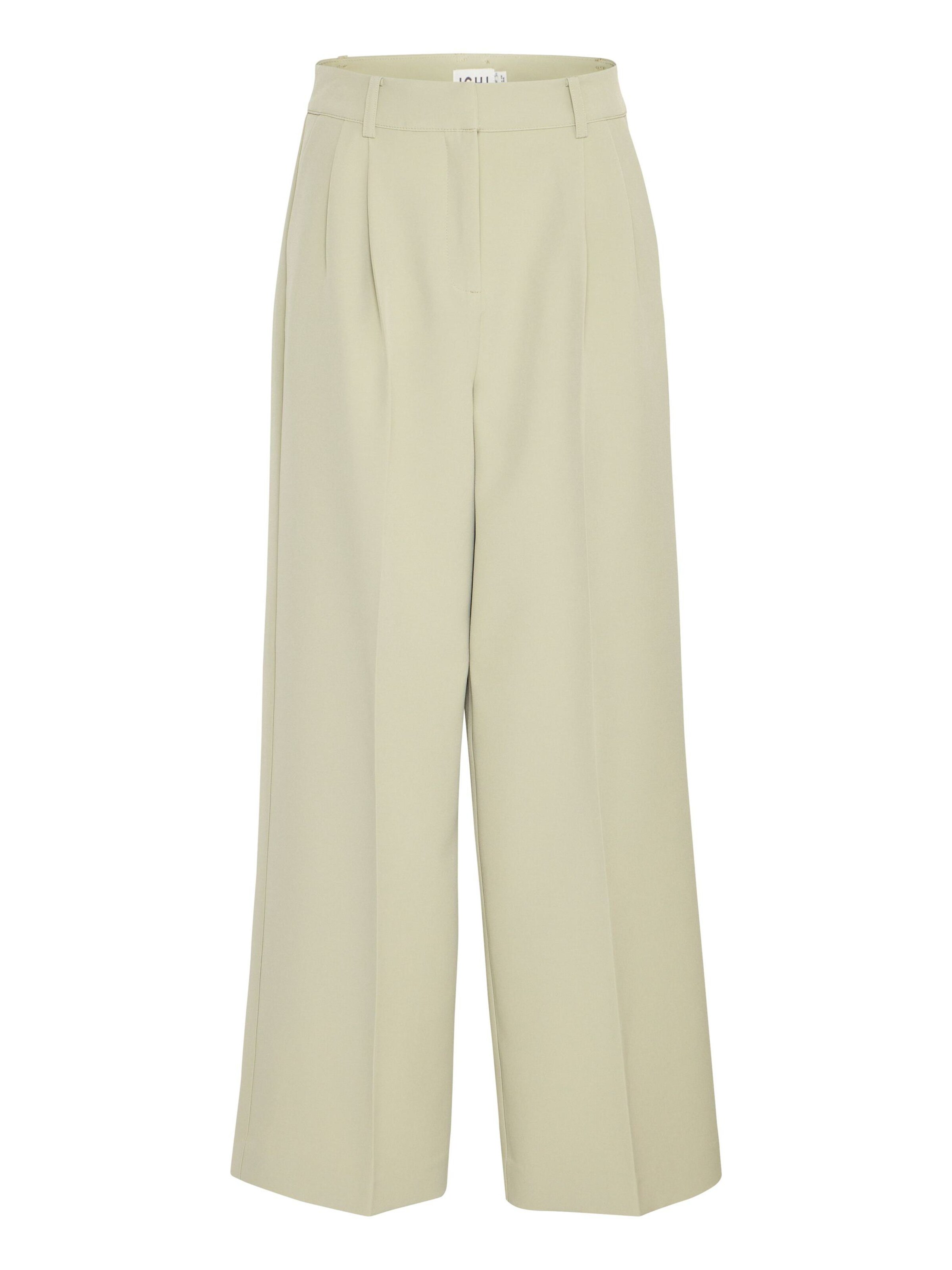 Wide Leg Pantalon à pince 'IHLexi PA9 ' ICHI en vert : devant