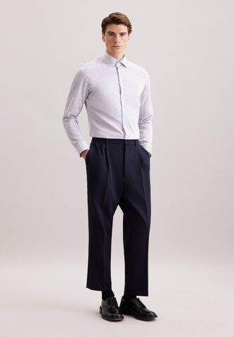 SEIDENSTICKER Slim fit Zakelijk overhemd 'Schwarze Rose' in Blauw