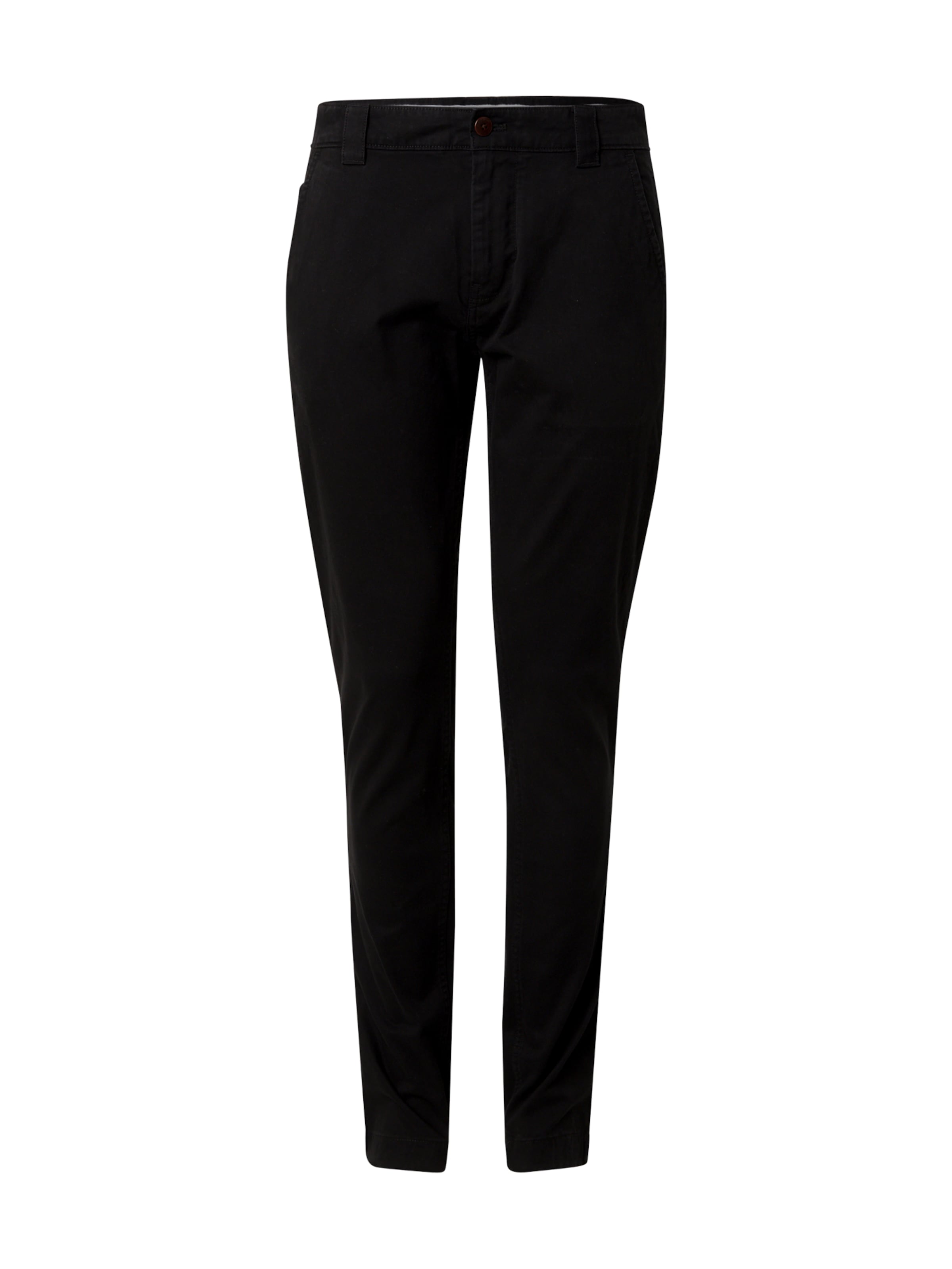 Tommy Jeans Liibuv Chino-püksid 'Scanton', värv must: eest vaates