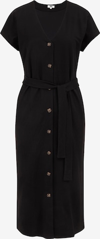 WE FashionKošulja haljina - crna boja: prednji dio