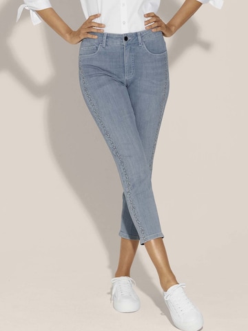 Coupe slim Jean MADELEINE en bleu : devant