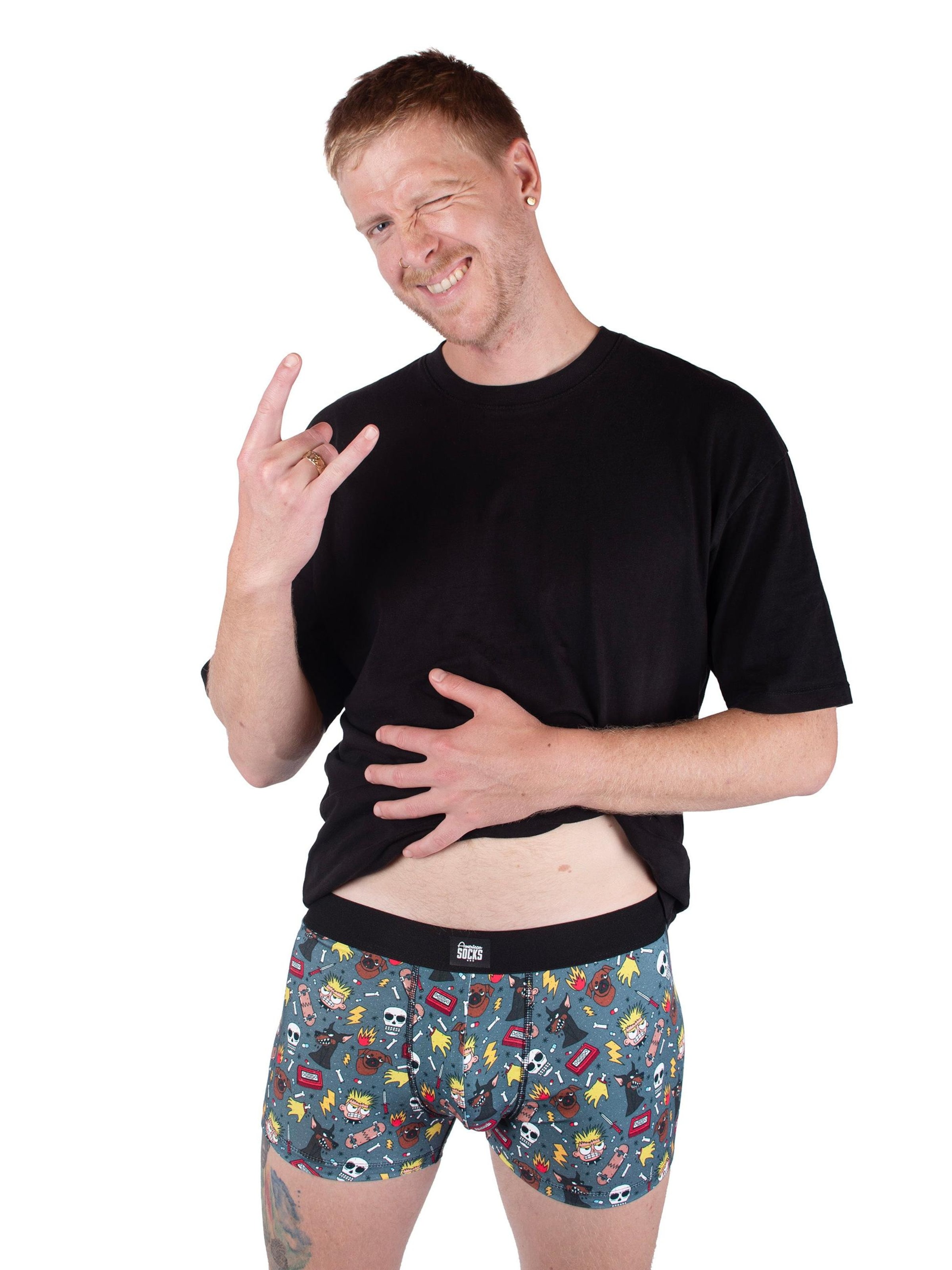 Boxers 'Self Esteem' American Socks en bleu