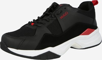 Sneaker low HUGO pe roșu / negru, Vizualizare produs