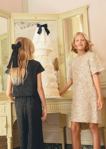 MANGO KIDS Kleid 'Plumi' in Gold
