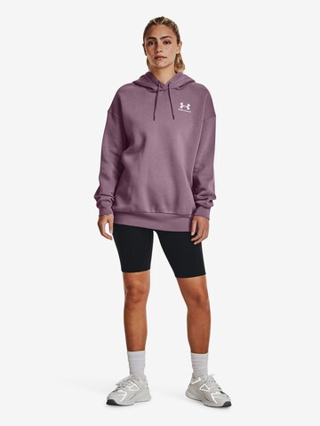 UNDER ARMOUR Sportief sweatshirt 'Essential' in Lila