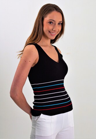 Felix Hardy Knitted Top in Black