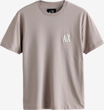 T-Shirt ARMANI EXCHANGE en beige : devant