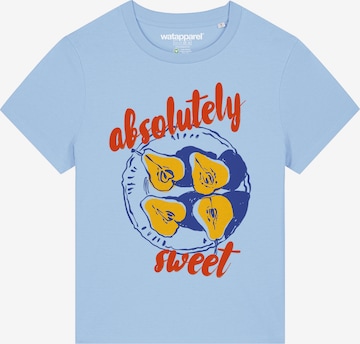 Watapparel T-Shirt 'Pears absolutely sweet' in Blau: Vorderseite