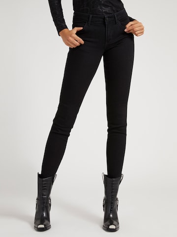 Skinny Jeans 'Curve X' de la GUESS pe negru: față