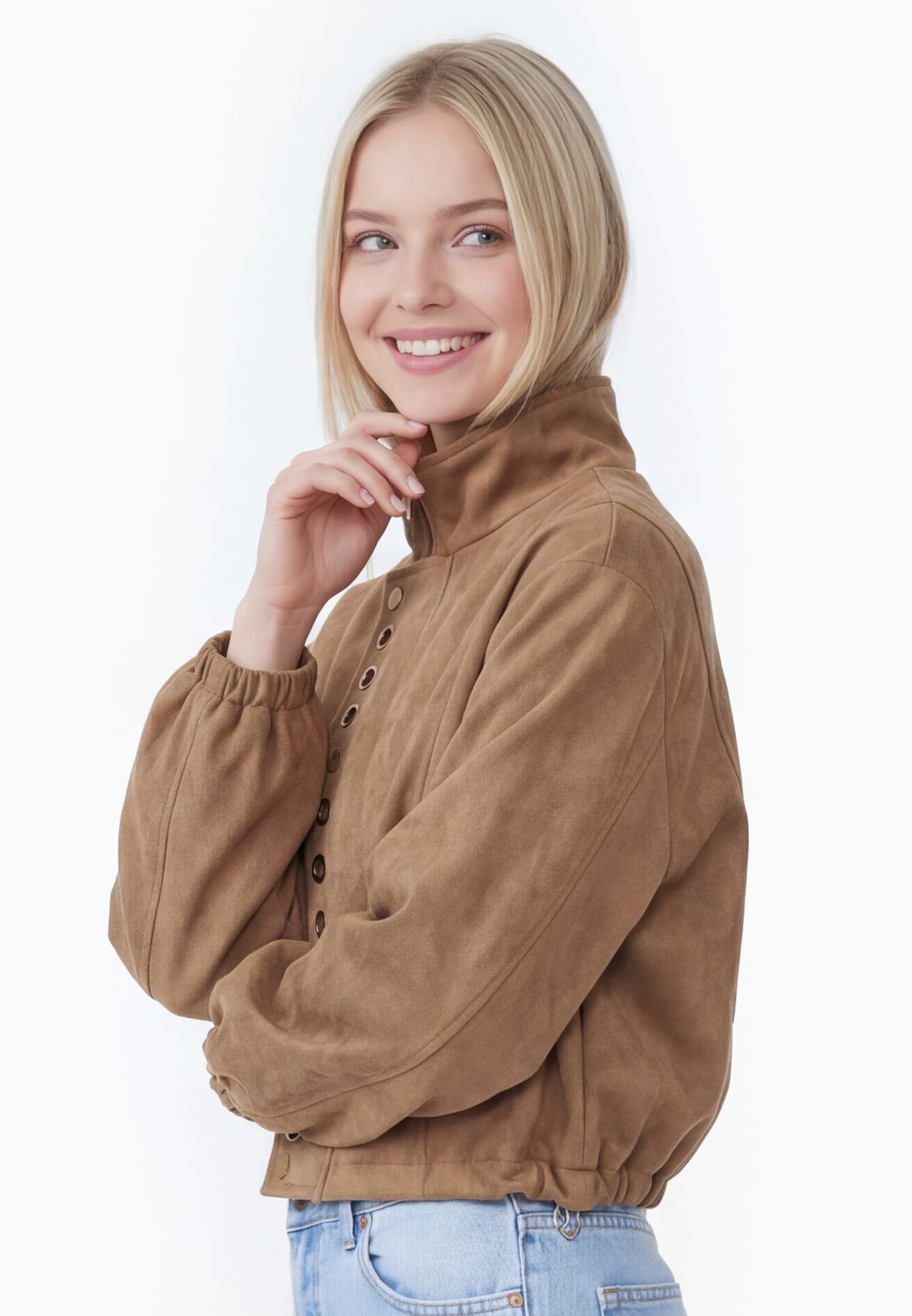 Veste mi-saison MYMO en marron